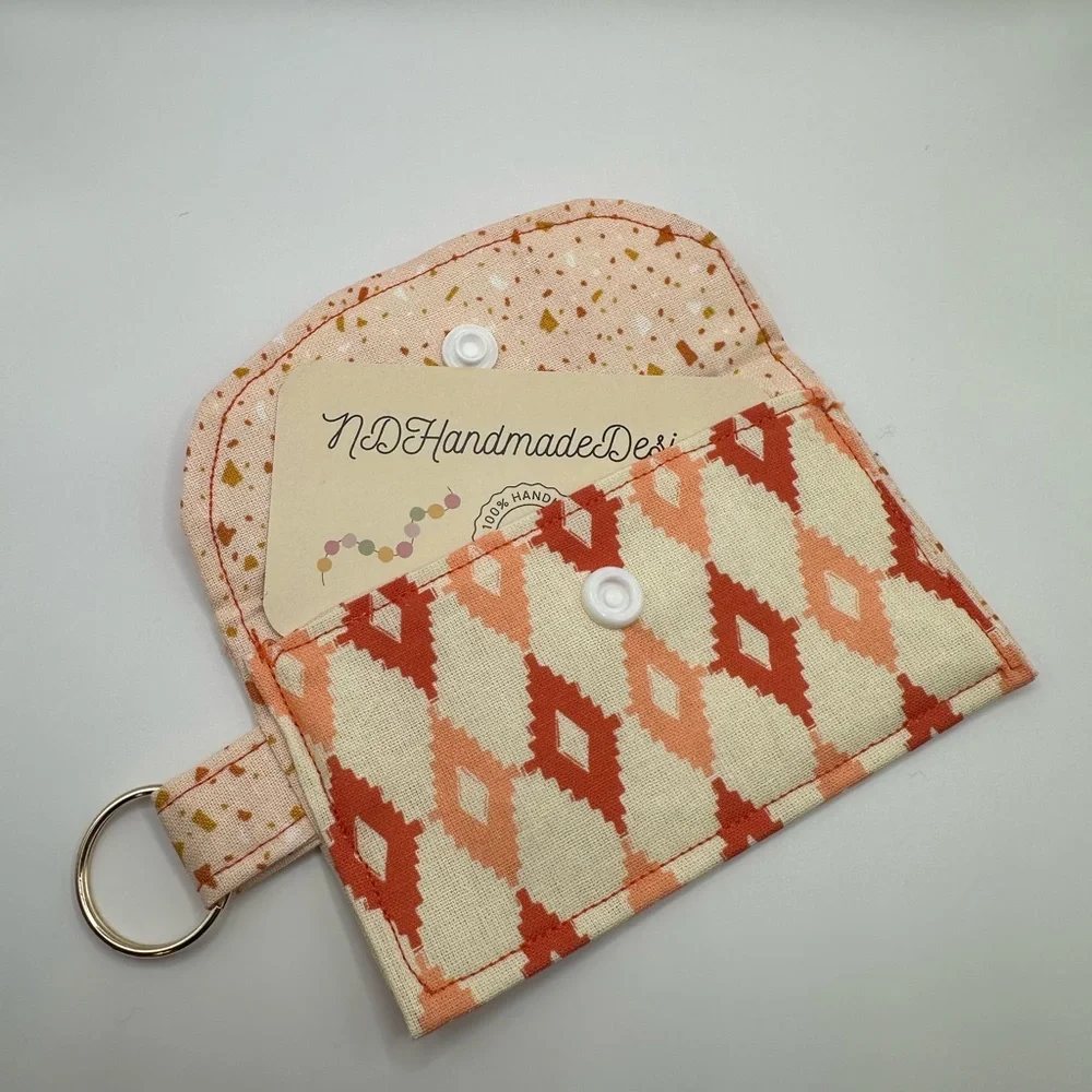 Handmade Cotton Credit Card Pouch - Picture 4 of 8